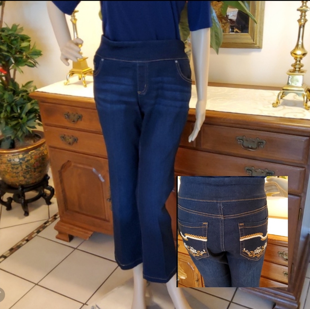 The Pioneer Woman Embroidered Bootcut Jeans - Dark Wash